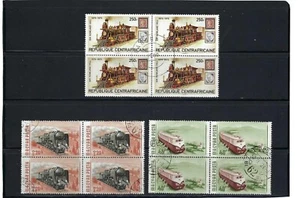 TRENES DE CENTROAFRICANA.- HÚNGARA.- 3 BKLT DE 4 - Imagen 1 de 1