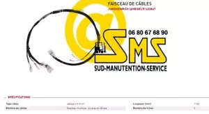 JUNGHEINRICH 51430847 CABLE FAISCEAU COMMANDE TETE DE TIMON SPM 113 - Imagen 1 de 3
