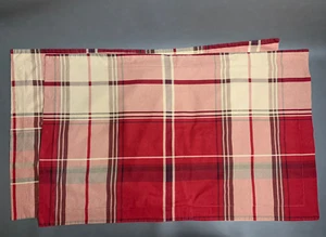 Cuddl Duds Red & Beige Plaid Flannel Pillow Shams , SZ king - Picture 1 of 11