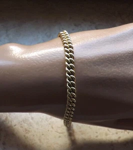 Tolles altes Vintage Amerika Gliederarmband Panzerarmband 19,5 cm 13,78 g - Bild 1 von 6
