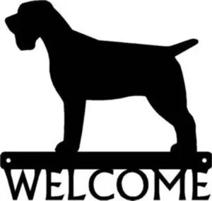 Letrero de bienvenida para perro Griffon de pelo duro - Imagen 1 de 3