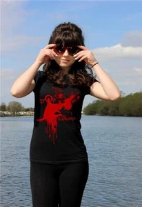 STOP THE SLAUGHTER - Camiseta para damas Hammerhead Shark protesta anti aleteo de tiburones - Imagen 1 de 4