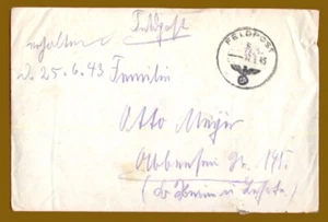 #33871 Deutschland 17.6.1942 Zweiter Weltkrieg Wermacht. Militär Feldpost 04815 [Umschlag+Brief] - Bild 1 von 1