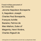French Military Personnel Of The Crimean War: Jerome Napoleon Bonaparte Ii, Napo
