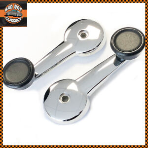 Pair Of Stylish Chrome Window Winders For TRIUMPH TR7