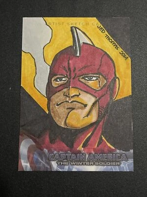 2014 UpperDeck Captain America THE WINTER SOLDIER 1/1 Artist Sketch Card SSP - Image 1 of 2