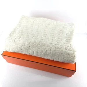 Hermes bath towel Stairs color naturel Brand new in box - Imagen 1 de 6