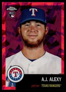 2022 Topps Chrome Platinum Anniversary A.J. ALEXY FUCHSIA ATOMIC REFRACTOR /100 - Picture 1 of 2