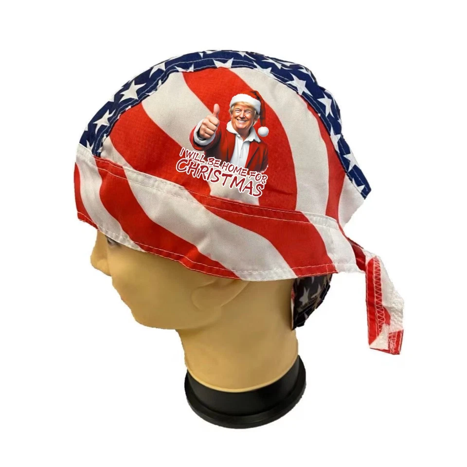 Trump 2020/2024 keep America Great Skull Cap Head Wrap Do Rag Tie Back - Image 1 of 1