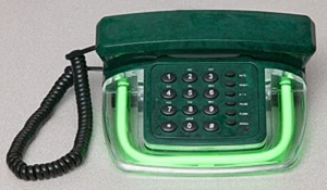 Neon Green / Green Desk Novelty Telephone - Brand New - Picture 1 of 1