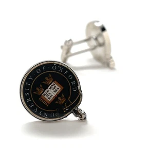 Oxford Britische Manschettenknöpfe British University Emblem Schild Wappen England College - Bild 1 von 7