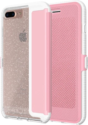 NUEVA Funda Cartera Tech21 Evo Edición Activa Para Apple iPhone 7 y 8 - Rosa/Blanco Foto 1 de 4