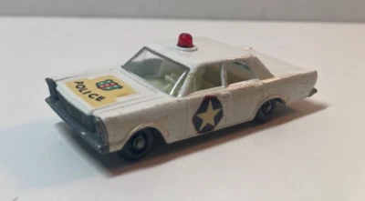 MATCHBOX Lesney No. 55/59 FORD GALAXIE POLICE CAR White - Image 1 of 4