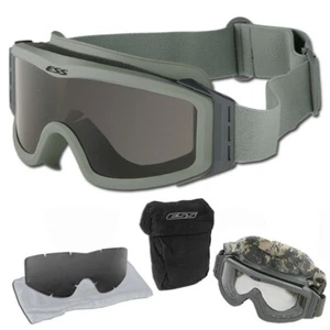 Gafas balísticas de perfil ESS NVG tácticas protectoras militares verdes - Imagen 1 de 2
