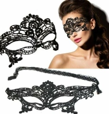 Sexy Black Lace Mask - Masquerade Party - Image 1 of 4