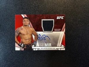 2013 Topps Knockout UFC Frank Mir Patch Auto Ruby /8 - Picture 1 of 2
