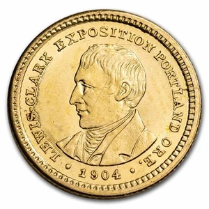 1904 Gold $1.00 Lewis & Clark BU - Picture 1 of 2