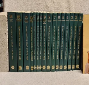 The International Library of Piano Music Complete 16 Volume Set 1979 EUC - Imagen 1 de 16