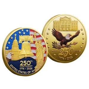 USA 250th Anniversary 1776-2026 Metal Commemorative Coin Collection Style B🎁 - Bild 1 von 8