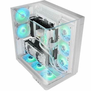 Case computer desktop ATX Mars Gaming MCINFINIOW Bianco - Photo 1/5