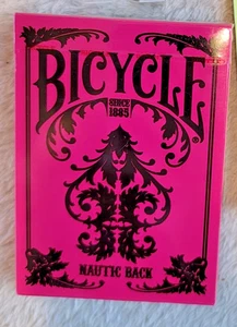 Bicycle Nautic Back Pink Playing Cards – Standard Size – NEW SEALED – Rare Colle - Picture 1 of 4