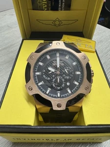 Invicta Signature schwarz & roségold Herrenuhr 52mm Modell # 7344 - NEU - Bild 1 von 6