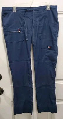 Koi Lite Peace Scrub Pants Womens Sz S Regular Navy Blue Slim Fit 721 Stretch - Image 1 of 4