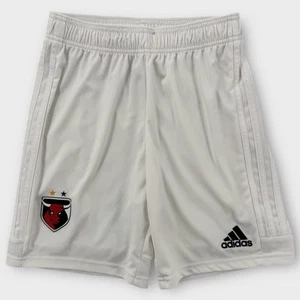 Adidas Soccer Shorts Youth Large 13-14Y White Recycled Polyester Hawaii Bulls - Picture 1 of 7