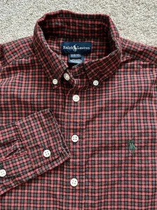 Ralph Lauren kariertes Hemd Button Down Langarm Kinder Junge Größe S 8-10 - Bild 1 von 5