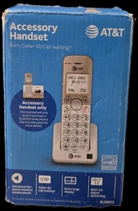 AT&T EL50013 DECT 6.0 Cordless Extension Handset - White - Picture 1 of 4