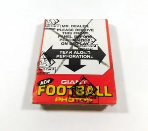 Caja de fotos de fútbol americano 1980 Topps Giants (48) envuelta en la BBCE - Imagen 1 de 2