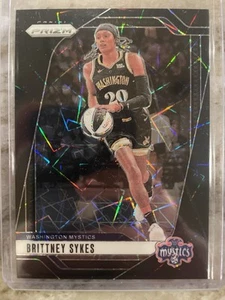 2024 Prizm WNBA #80 Brittney Sykes Black Velocity /39 SP Washington Mystics - Picture 1 of 2