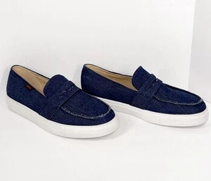 Mocasines Denim Mujer Azul Jean Zapatilla Barco Zapato EE. UU. Náutico Sin Cordones 40/9-9.5 - Imagen 1 de 16