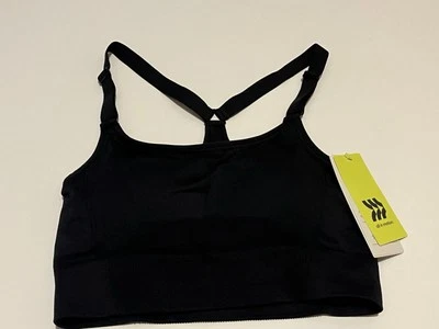 NEW women’s size medium All in Motion sports bra black medium support racerback - Image 1 of 4