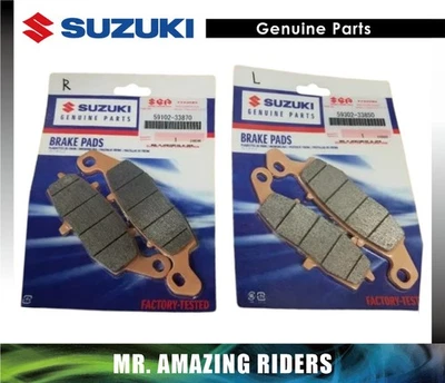 SUZUKI OEM VSTROM 650 1000 FRONT BRAKE PADS SHIMS 59102-33870 & 59302-33850 - Image 1 of 2