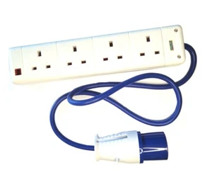 Cable de alimentación de conexión para caravana enchufe de 16 amperios generador a enchufe de 4 velocidades - Imagen 1 de 11