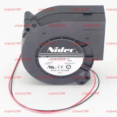 One NIDEC G76B12BS1AZ-51E032 12V 0.4A cooling fan spot stocks - Image 1 of 4