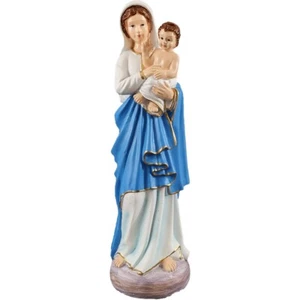 Bunte Figur heilige Madonna mit Kind 20cm - Picture 1 of 6
