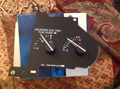 NEW OEM 1992 1993 1994 FORD TEMPO TOPAZ FUEL & TEMPERATURE GAUGE W/ TACHOMETER - Image 1 of 3