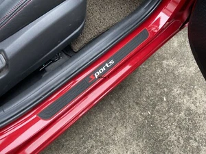 Car Accessories Rubber Door Sill Strip Scuff Plate Protector Guard Auto Sticker - Imagen 1 de 12