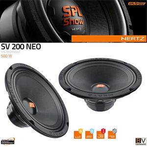 Altavoz Hertz SPL Show SV200 NEO altavoz de medios 8 en coche motocicleta 200 WRMS mm - Imagen 1 de 4