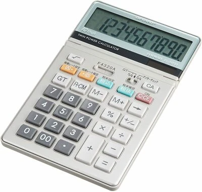 Sharp Design Calculator Glass Top EL-N731-X Nice Size - Image 1 of 3