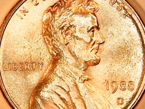 1988 D American Cent Uncirculated Red Lincoln Memorial Penny Denver Mint - Picture 1 of 11