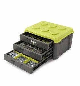 NEW Ryobi LINK 3-Drawer Toolbox Tool Box Tool Organiser Space Saver RLDR3 - Picture 1 of 5