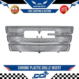 New GI87 Chrome Plastic Grille Insert For 2010-2015 GMC Terrain - Bild 1 von 2