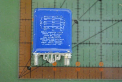 Leach Electromechanical Relay  9223-4705 200ohm 6PDT 5a 28V 5945-00-812-2502 - Image 1 of 2