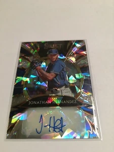 2020 Select Cracked Ice Sparks Signatures Jonathan Hernandez /25 - Texas Rangers - Picture 1 of 4