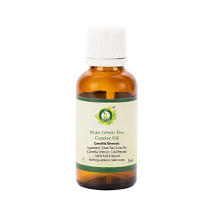 R V Essential Pure Green Tea Oil Camellia Sinensis Cold Pressed For Hair - Picture 1 of 30