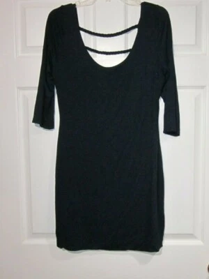 VESTIDO SOPRANO PUNTO AZUL MARINO, NUEVO CON ETIQUETAS, TALLA XL, # 995ZH Foto 1 de 4