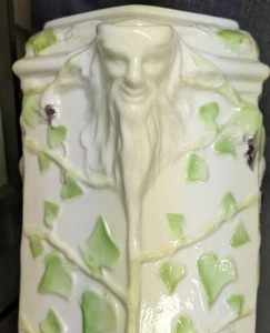 Belleek  Porcelain Pitcher With Bacchus the God of Wine Spout, Grape Vine Handle - Picture 1 of 5